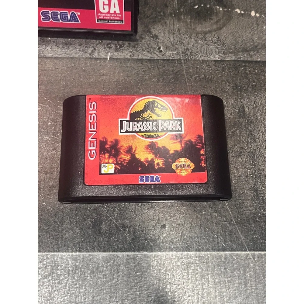 Jurassic Park Sega Genesis CIB Complete with Manual and Case Retro Video Game